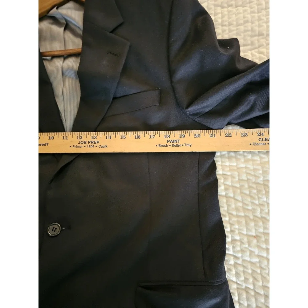 Jack Victor Montreal Loro‎ Piana 100% Cashmere Blazer Sports Coat Mens 42L Black